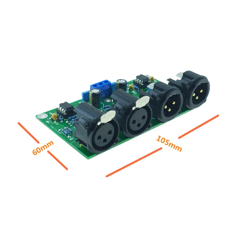 

DIY Balanced preamp Board Unbalanced to balanced RCA to XLR for HIFI preamplifier AUDIO free shipping