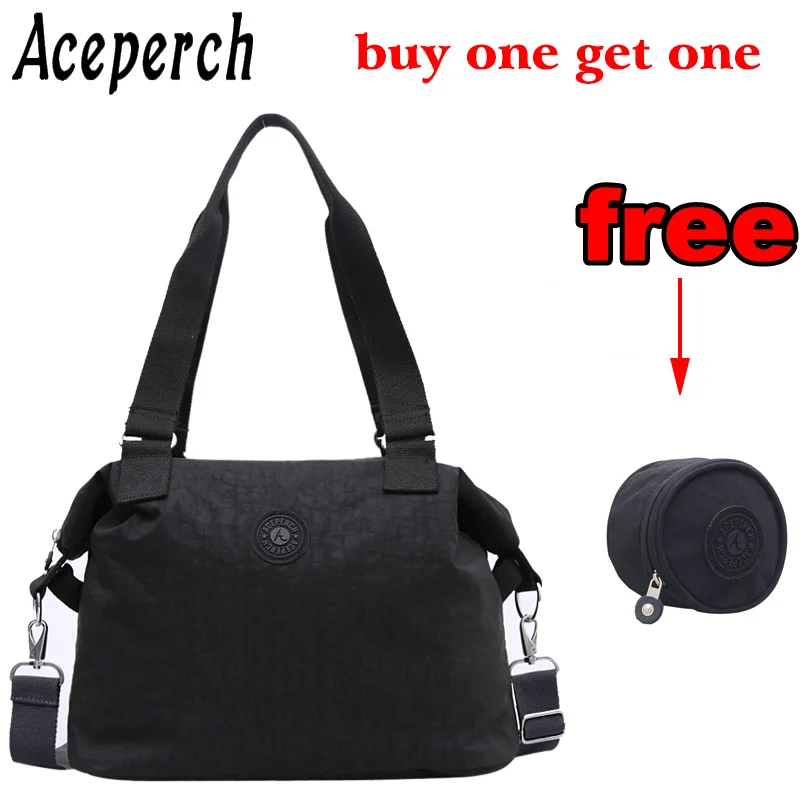 

2019 Fashion Big Bag Women Shoulder Bags Travel Nylon Handbags Crossbody Bags Shopping Totes Tassel Shoulder Bags Ladies Purses