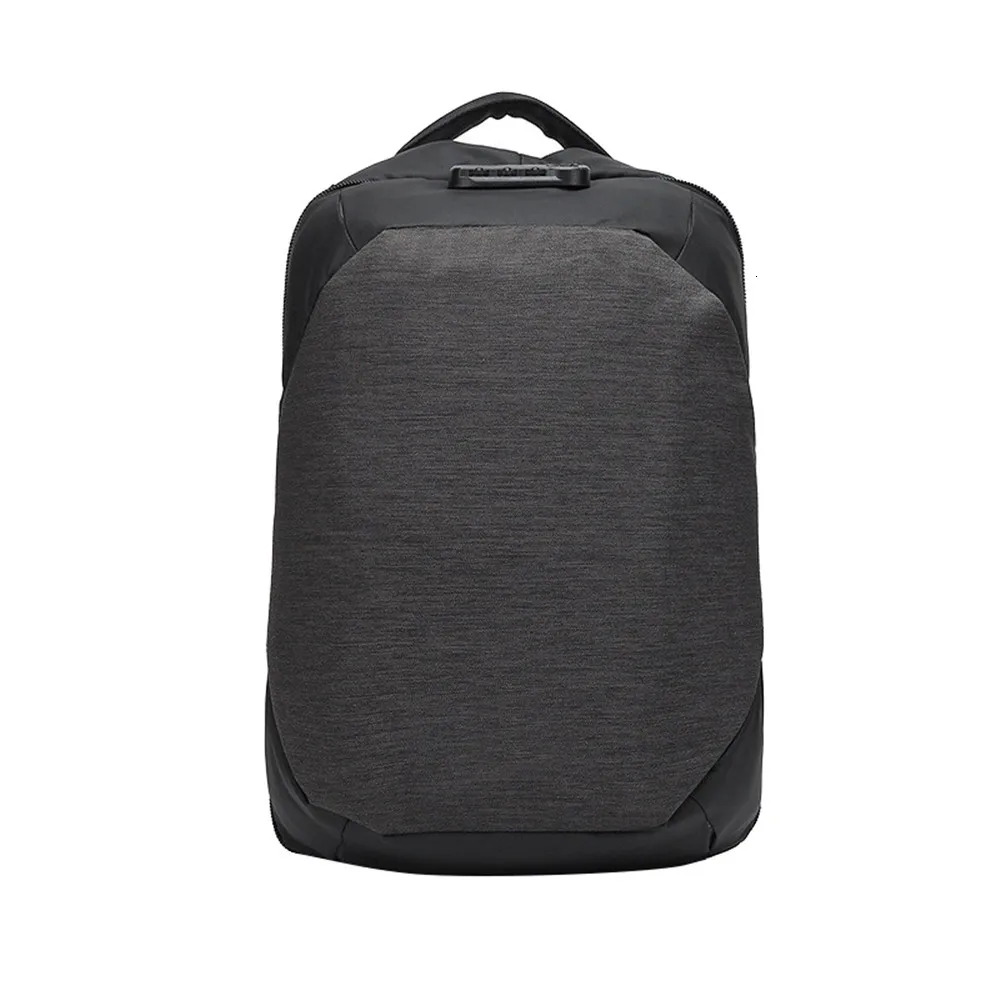 External USB Charging Backpack Men 15Inch Laptop Backpack Multifunction Nylon Waterproof Fashion Travel Schoolbag male Backpacks - Цвет: Dark gray