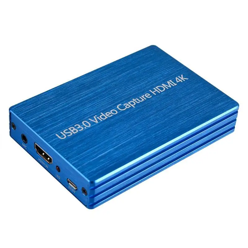 4K 1080P HDMI к USB 3,0 карта видеозахвата для OBS Live Stream вещания чехол автоматическая Настройка настроек для размера вывода