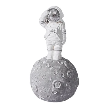 

Nordic Space Astronaut Sculpture Figurine Creative Resin Modern Figurine Ornament Home Decoration Accessories Desktop Ornament
