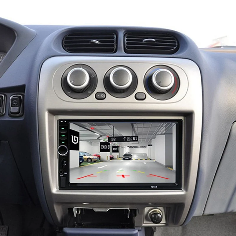 7 дюймовый MP5 плеер с сенсорным HD экраном LCD 7018B автомобильное радио порт USB Bluetooth