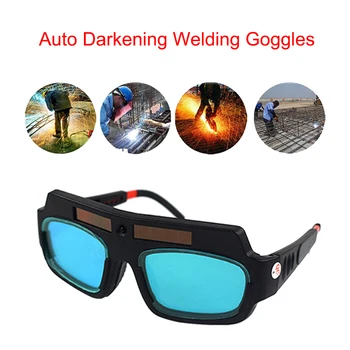 

Solar Power Auto Darkening Welding Goggles glasses Protective Lightening Welding Gas Cutting Safety Glasses Eye Protection NEW