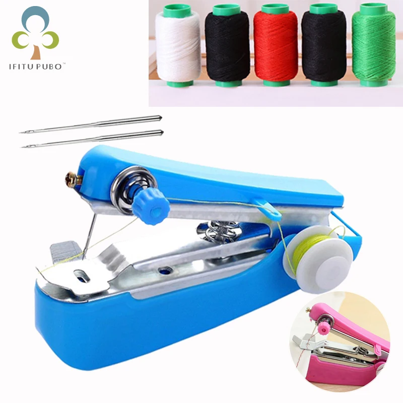 

8Pcs/set Household Mini Sewing Machine Color Sewing Thread Manual Sewing Machine Special Needle Set Sewing Supplies LXX