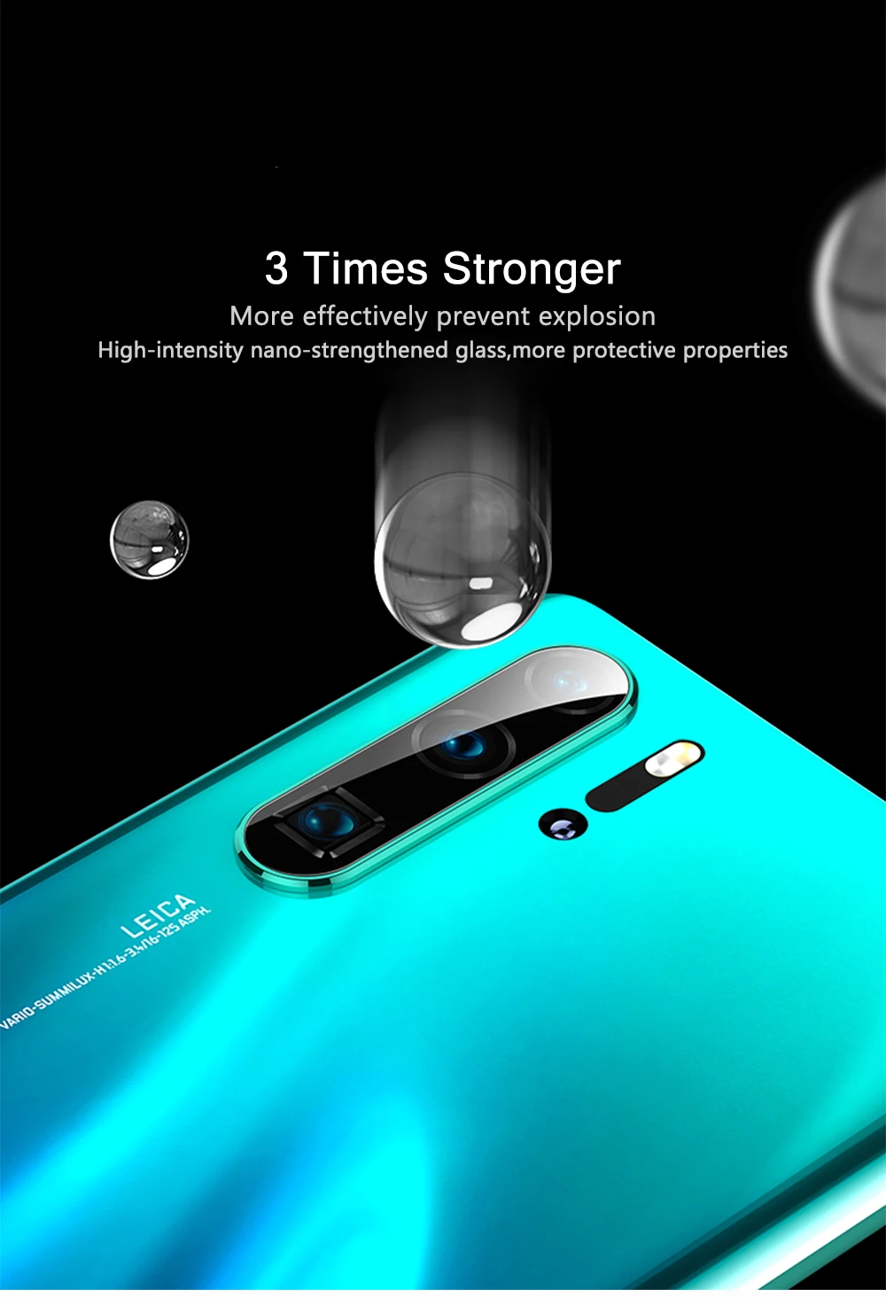 Защитное стекло для объектива камеры huawei P30 Pro, Защитное стекло для объектива камеры huawei P30 P 30 Pro, защитное металлическое кольцо
