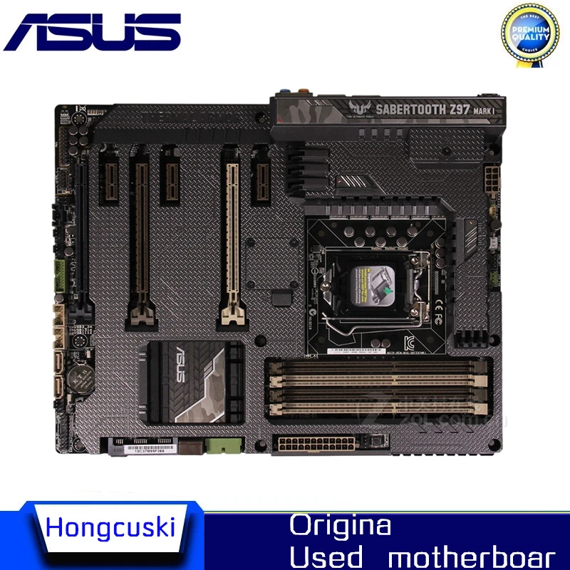 Z97 Asusセイバートゥースz97マーク1オリジナルのマザーボードソケットlga 1150 Ddr3 Z97 Sata3 Usb3 0デスクトップマザーボード Aliexpress
