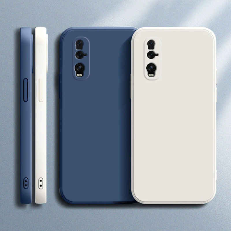 Enhanced Silicone Case with Camera Protection - Stylish Square Design and Cute Back Cover