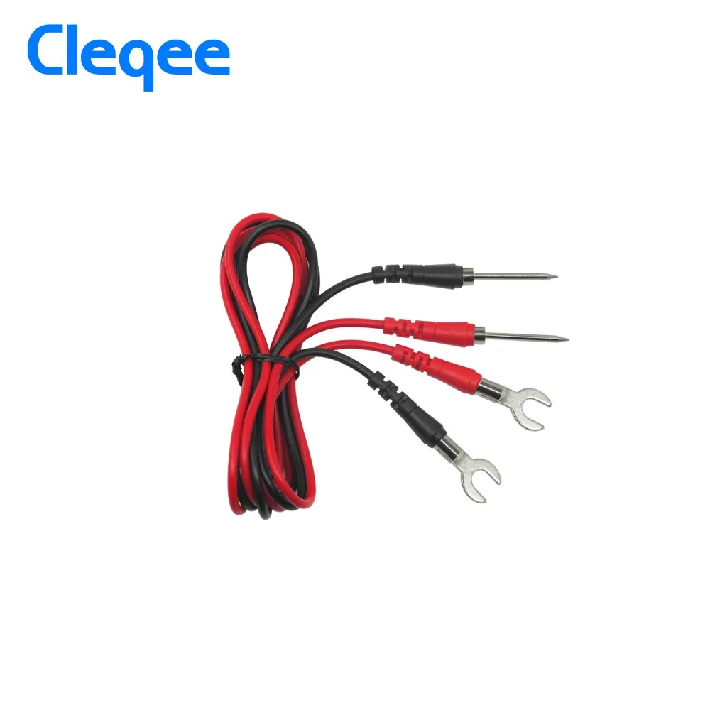 Cleqee P1500 набор тестовых проводов Сменные Тестовые провода зонды для цифрового мультиметра Тестовые провода зажимы типа крокодил u-зонд
