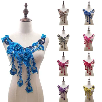 

1pc Water-soluble Lace Embroidery Collar Sewing Applique Neckline Collar Applique Sewing Applique Neckline Collar Applique