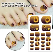 

1Sheet Pedicure Decal Safe Mild Various Patterns Transfer Toe Nail Sticker Paper Decal for Women