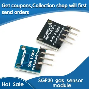 

SGP30 Gas Sensor Module TVOC/eCO2 Indoor Air Quality Formaldehyde Carbon Dioxide Measurement Sensor Board IIC I2C Interface