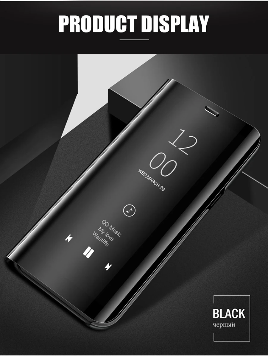 Smart mi rror чехол для телефона для Xiaomi mi Red mi Примечание 8 7 6 5 K20 Pro 7A Pocophone F1 9T 8 9 SE A3 A2 Lite A1 mi x 3 2 флип-чехол