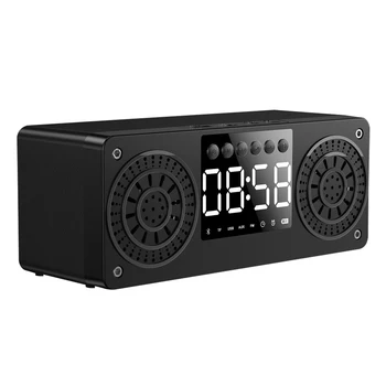 

Car Aux Alarm Clock Speaker Multifunction Home Bluetooth 5.0 U Disk Office TF Card Support Kids Room FM Radio Portable Hotel
