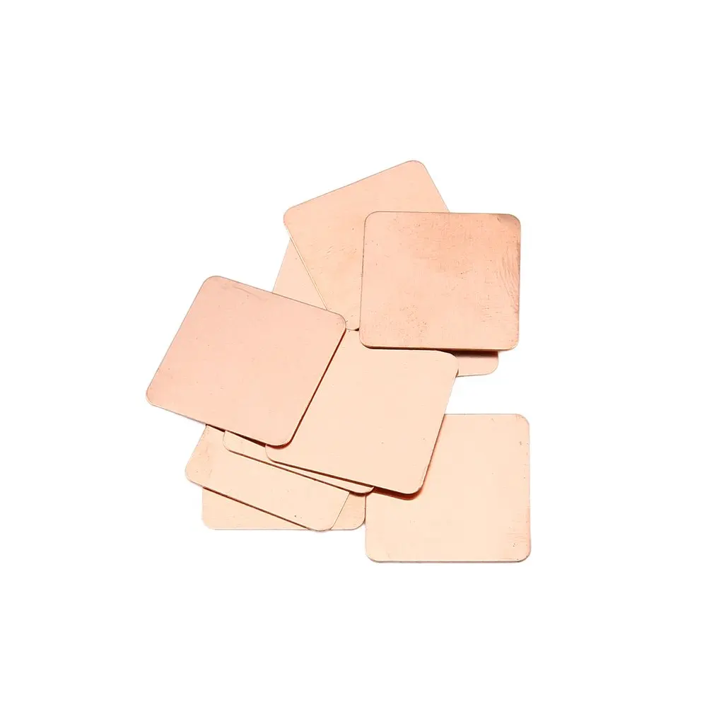 10pcs Pure Copper Heatsink Shim Thermal Pad Barrier for Laptop Graphics Card 20mmx20mm 0.3mm 0.5mm 0.8mm 1.0mm 1.2mm