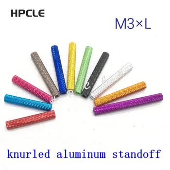 

10pcs M3*10/15/20/25/30/35/40 colourful knurled aluminum standoff spacer Stud Fastener for RC Multirotors