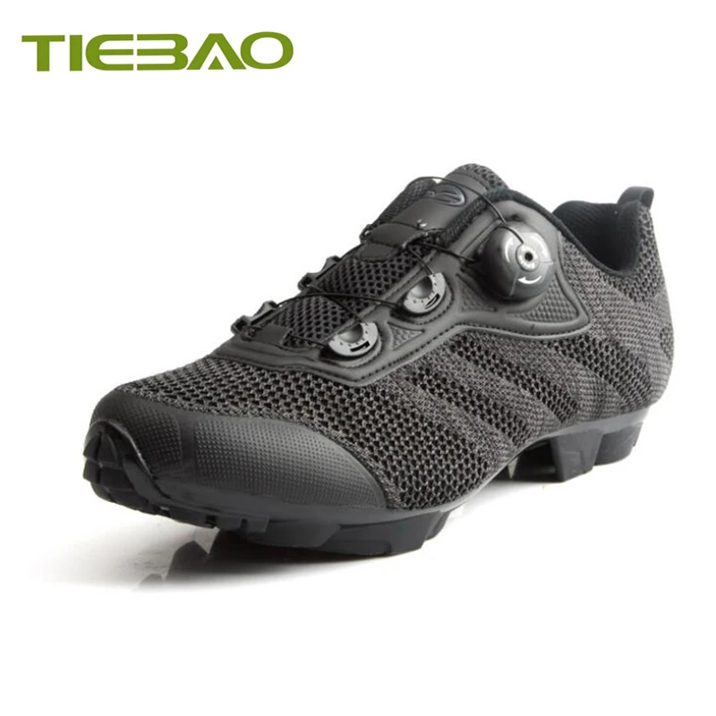 TIEBAO, кроссовки для горного велосипеда, mtb, обувь для велоспорта, летающая, тканая, эластичная ткань, самоблокирующиеся, велосипедные кроссовки, дышащая обувь для верховой езды