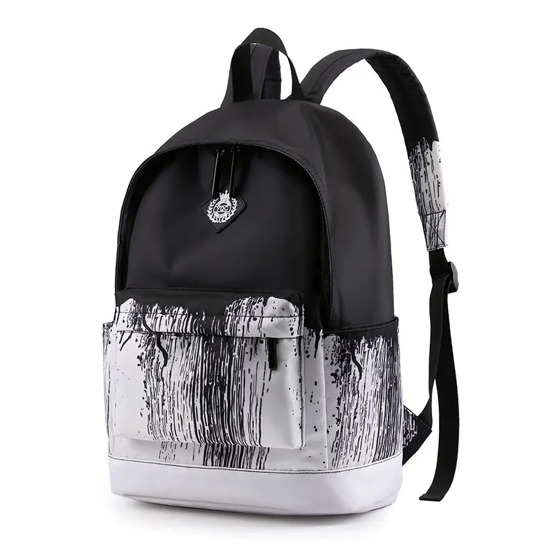 Back-Bag Satchel Unisex Teenage Black College White Daypack Girls Women Casual Lightweight