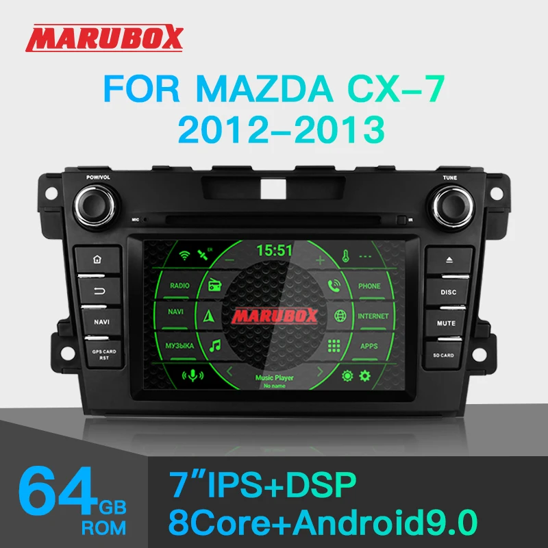 Автомобильный мультимедийный плеер Marubox KD7007 для Mazda CX 7 2012 2013 64 ГБ автомагнитола с