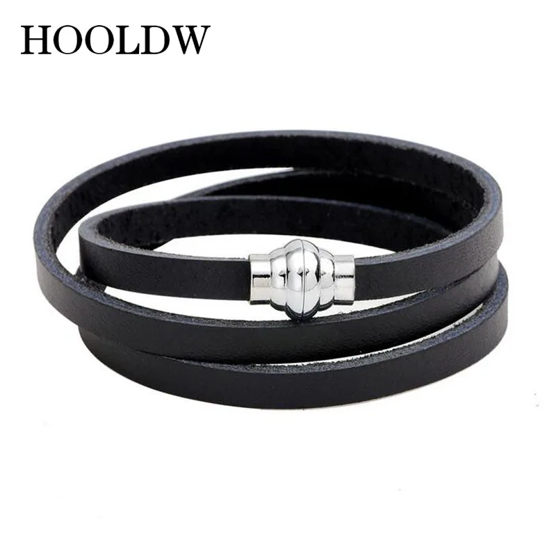 HOOLDW 2020 новые модные ювелирные изделия Pulseira Мужские Браслеты Многослойные