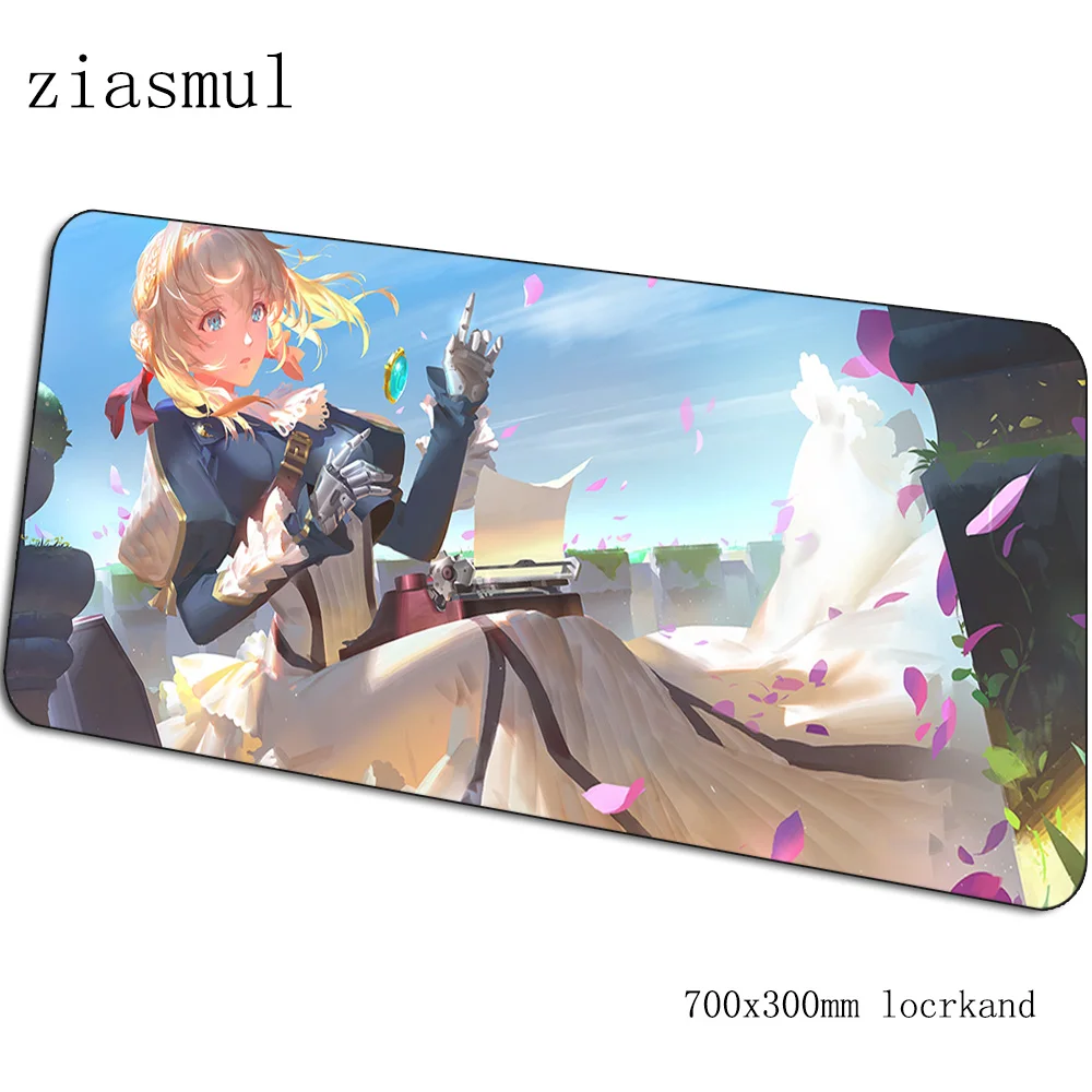 Violet evergarden коврики 700x300x3 мм Высококачественный игровой коврик для мыши большая клавиатура Коврик для мыши милый ноутбук аксессуары для геймеров коврик для мыши - Цвет: pattern 8