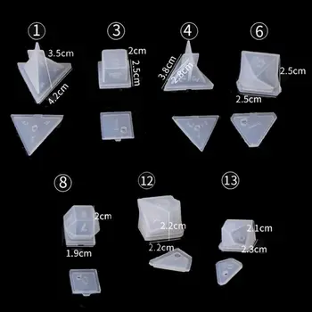 

7 Shapes Dice Fillet Square Triangle Dice Mold Dice Digital Game Silicone Mould