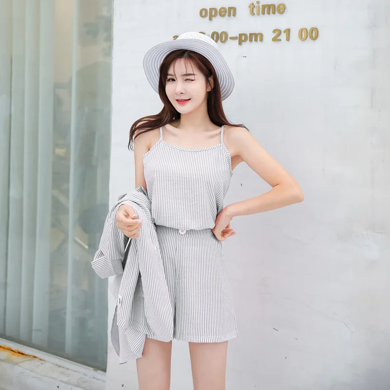 

Summer 2019 New Style Online Celebrity French Hepburn Women's Summer Royal Sister Western Style Suit Shorts Short-height Outfit
