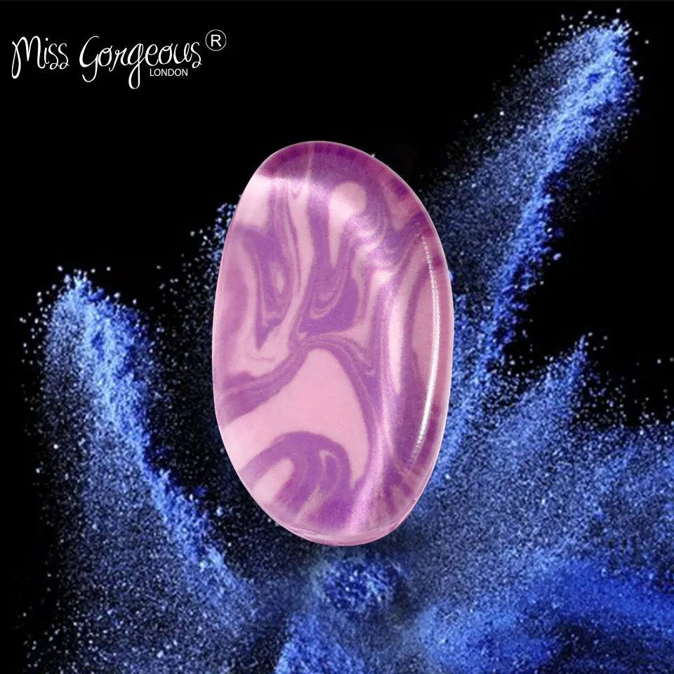 Бренд Miss Gorgeous 1 шт. фиолетовая силиконовая губка блендер спонж для макияжа Жидкая