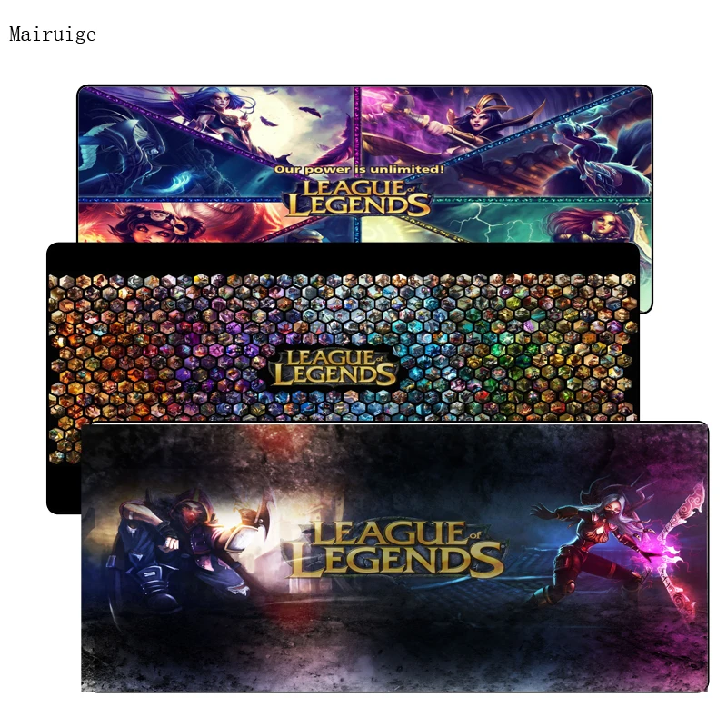 League of legends Мышь коврик с обработанным краем коврик для мышь Notbook компьютер Мышь 90x40 см игровой коврик Мышь для CSGO геймер