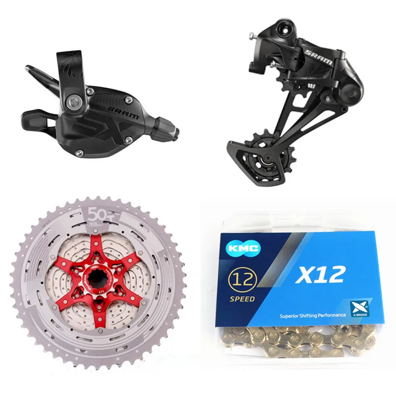 SRAM SX EAGLE 1x12 скорость 11-50T Groupset триггерный механизм переключения передач SX цепь/цепь kmc с NX EAGLE/sunracing CSMZ91X кассеты