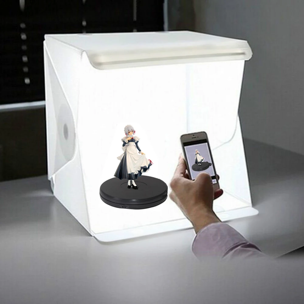 

LED Folding Lightbox Portable Photography Photo Studio Softbox Brightness Light Box For DSLR Camera Tabletop Shooting