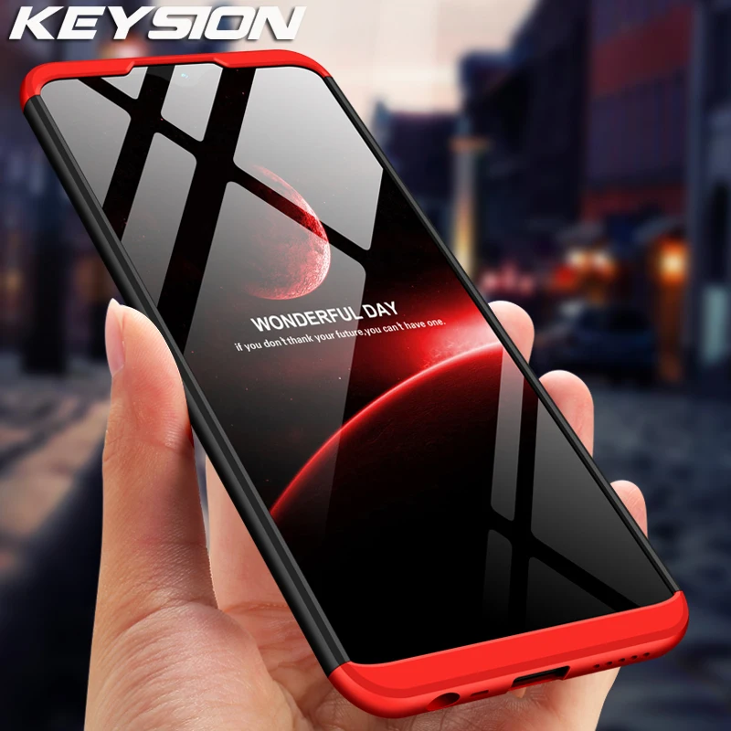Ударопрочный чехол KEYSION для Xiaomi Redmi 8A 7A Note 8 Pro 7 K20 Жесткий ПК 3 в 1 задняя крышка