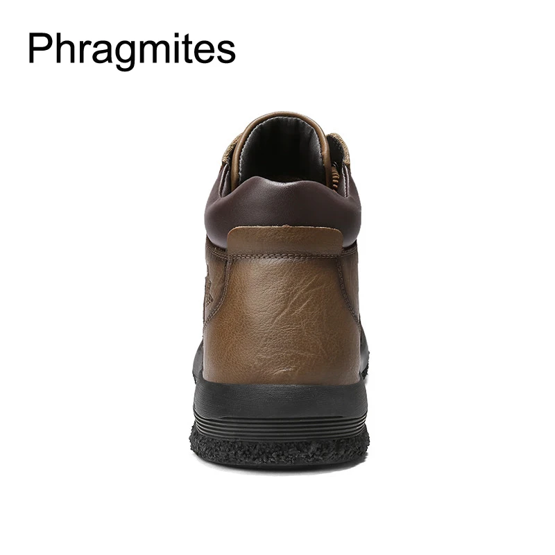 Phragmites/зимние ботинки; zapatillas hombre; Новое поступление; осенние мужские ботинки; нескользящие рабочие ботинки с круглым носком; botines mujer
