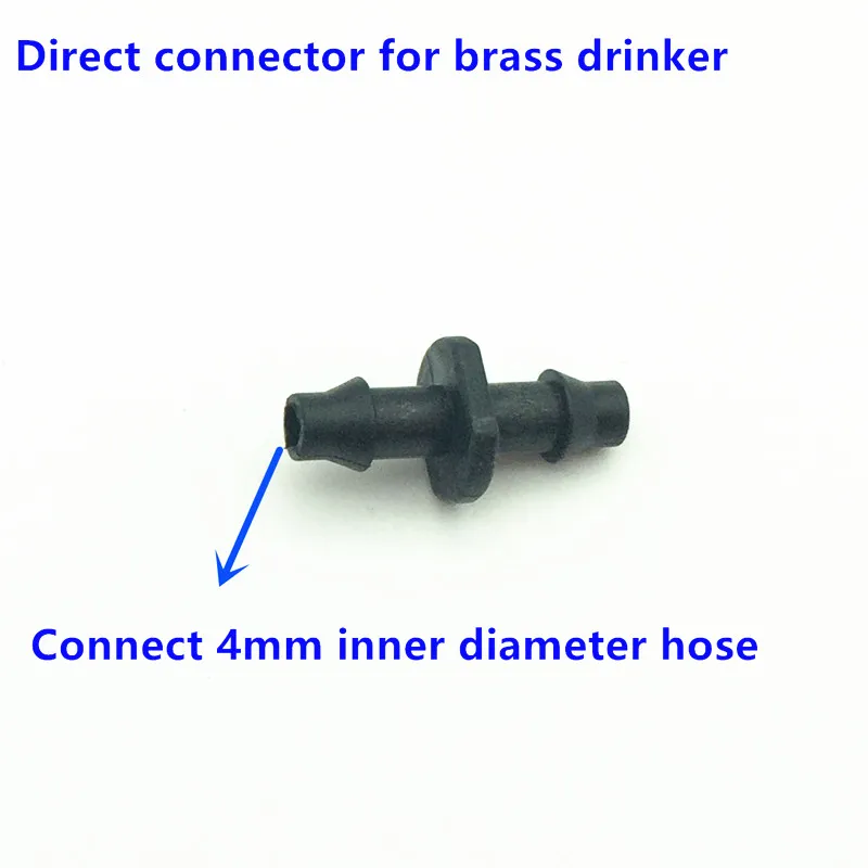 A08 Slip lock directconnector for brass drinker suitable for 4mm inner diameter hose quick connectors straight joint