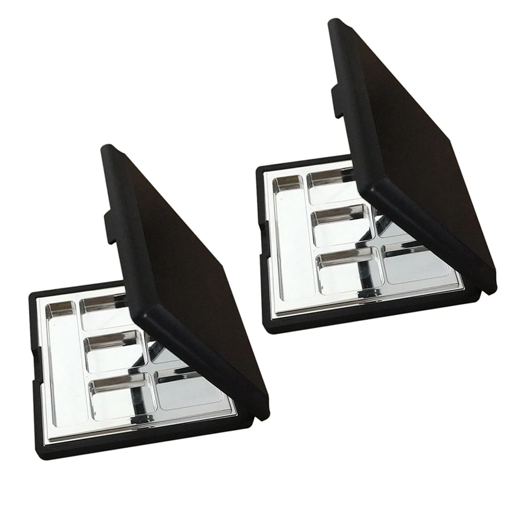 2PCS 7.5cm Empty Cosmetics Makeup Eyeshadow Aluminum Palette DIY Pans Case Tools