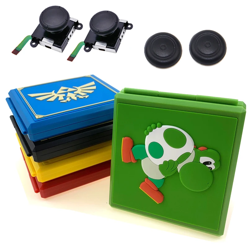 

For Nintend Switch Game Card Case Storage Box for Nintendo Switch for 12 in 1 NS Game Cards case + 3D Analog joysticker