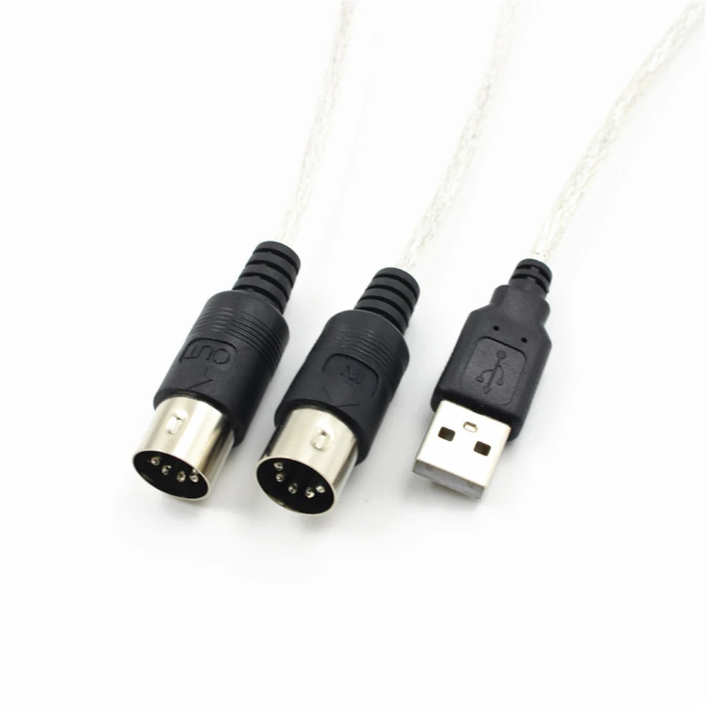 Kebidu клавиатура для ПК адаптер USB IN-OUT MIDI интерфейс Запись музыки конвертер 2 м линия для монтажа музыки MIDI-USB кабель
