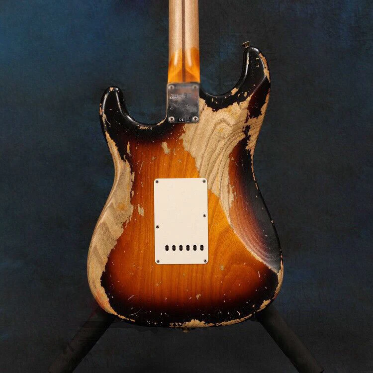 Электрогитара. Sunburst color relics guitar ra. handmade 6 stings gitaar с высококачественными пикселями кленовый гриф