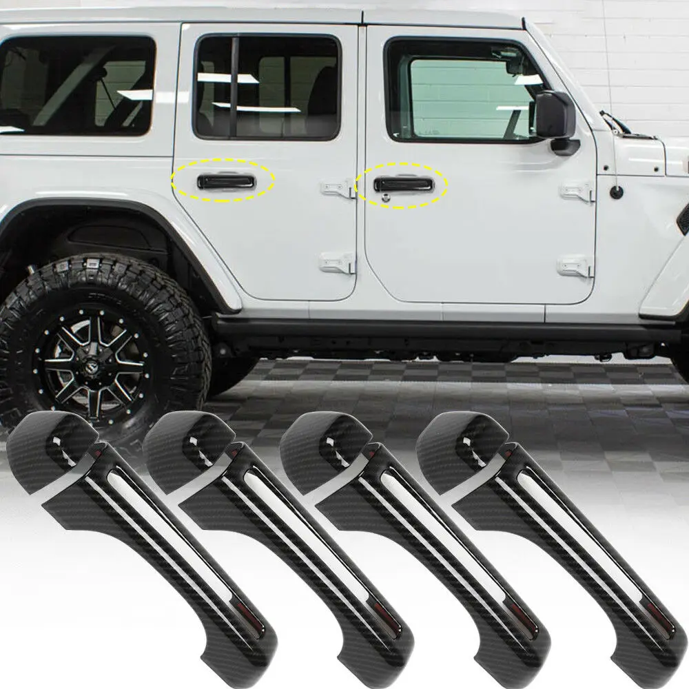 Дверная ручка ручки крышки& Задняя ручка крышки отделка Подходит для Jeep Wrangler JL