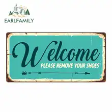 *#Best Price EARLFAMILY 13cm x 6.6cm for Welcome Please Remove Your Shoes Sign Car Stickers Vinyl Sunscreen RV VAN JDM Accessories Graphics *#Best Price EARLFAMILY 13cm x 6.6cm for Welcome Please Remove Your Shoes Sign Car Stickers Vinyl Sunscreen RV VAN JDM Accessories Graphics