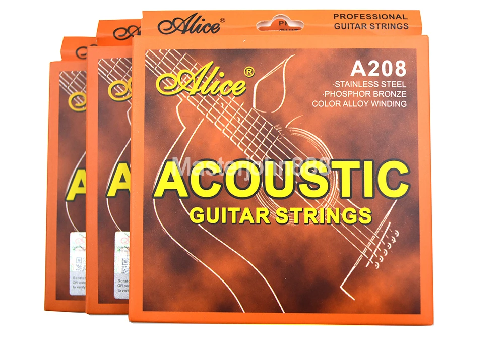 

3 Sets Alice A208-L/SL Acoustic Guitar Strings Phosphor Bronze Color Alloy Wound Strings 1st-6th Strings Free Shippng