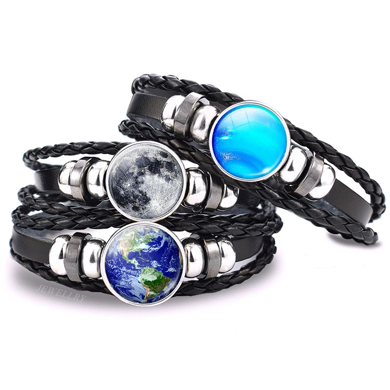 Браслет Moon Solar System планета женское ювелирное изделие Юпитер земля Вселенная