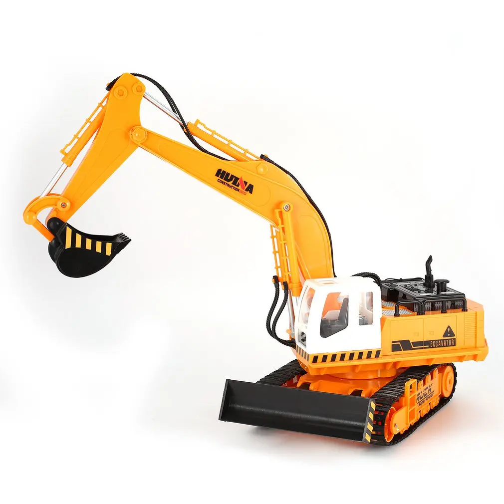 HUINA TOYS 1310 1/16 11CH RC Excavator Truck Engineering Construction Car Remote Control Vehicle with 680 rotation Light