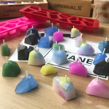 

Mini Amber Gem Silicone Fondant Mould Diy Scented Candle Drip Mould Chocolate Mould Home Decors Fondant Tools Diy Candle