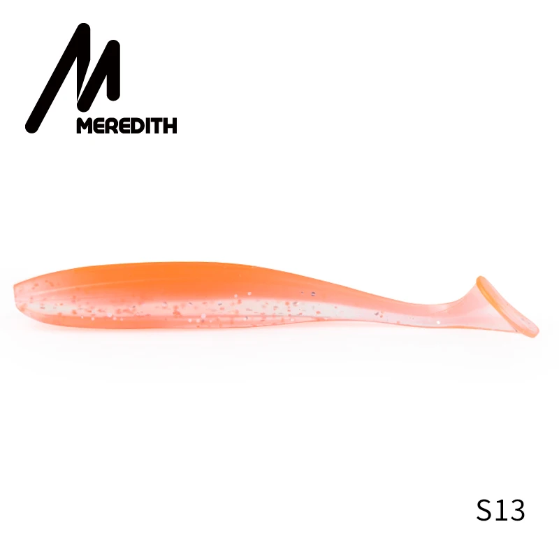 MEREDITH Easy Shiner, рыболовные приманки, 5 см, 7,5 см, 10 см, 13 см, силиконовые приманки, Товары для рыбалки, Морская рыбалка, плавающая приманка, воблеры, искусственные - Цвет: S13