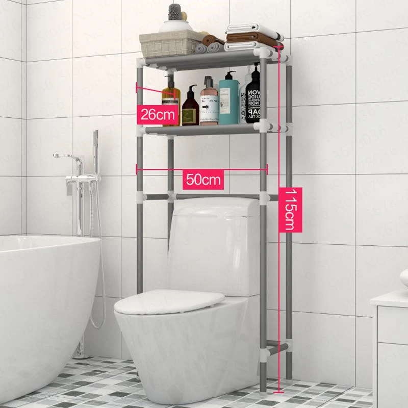  Bathroom Storage Floor Stand Shelf Floor Toilet Washbasin Washing Machine Toilet Storage Rack Kitch