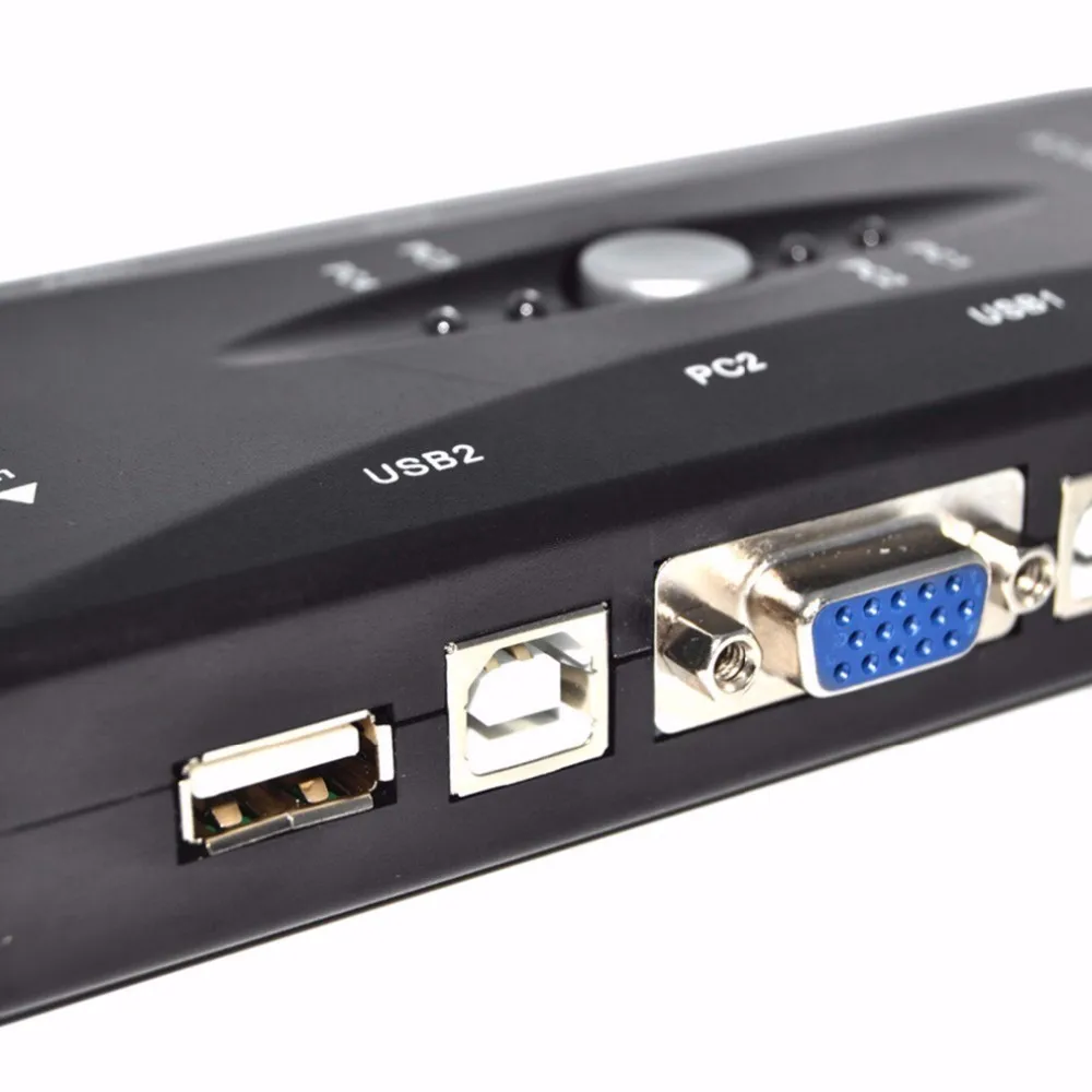 4 портовый концентратор USB 2 0 KVM VGA/переключатель SVGA Box адаптер соединяет принтер