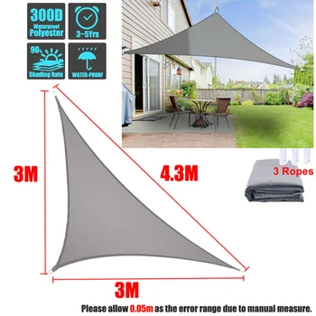 

Garden terrace swimming pool shade sail awning awning waterproof awning triangle shade protection outdoor cover camping shade