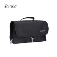 Sansha   High Quality Waterproof Hanging Makeup Bag Black Cosmetic  Wash Toiletry Bag       92AI0001P 1