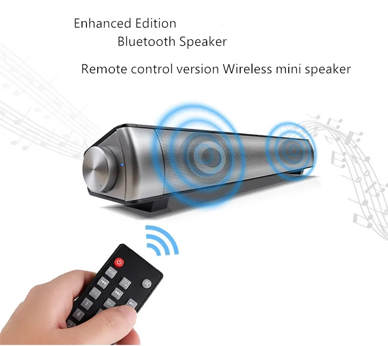 Пульт дистанционного управления Компьютерная Колонка Bluetooth беспроводная звуковая панель домашний кинотеатр музыкальный динамик для ТВ usb-громкоговоритель Caixa De Som F4080
