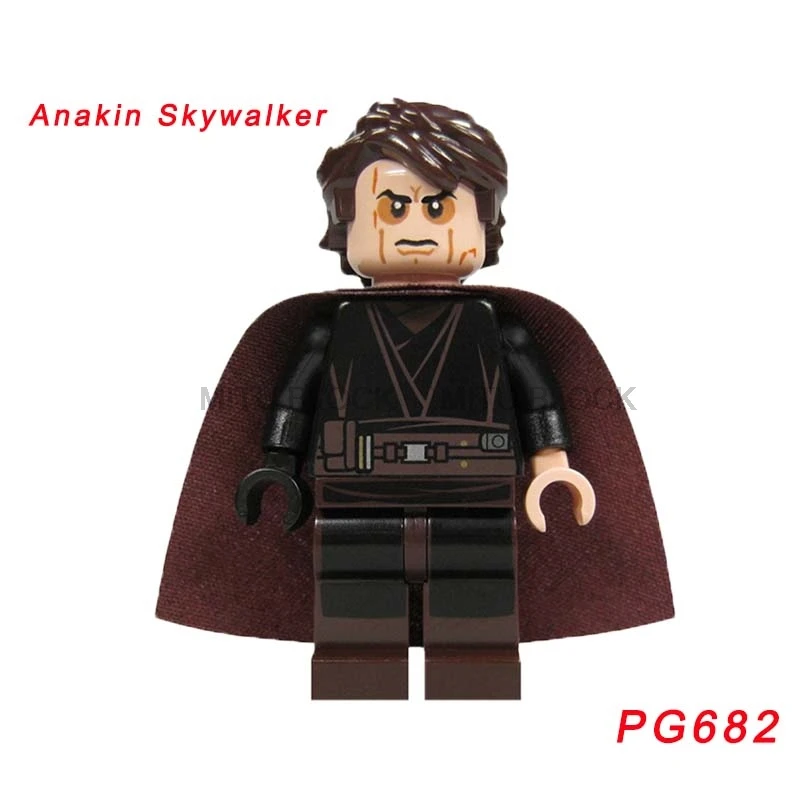 Звездные войны строительные блоки Звездные войны Leia Sith Lord Darth Vader Ewok Dooku Rebel блоки солдат классические фигурки люка - Цвет: pg682